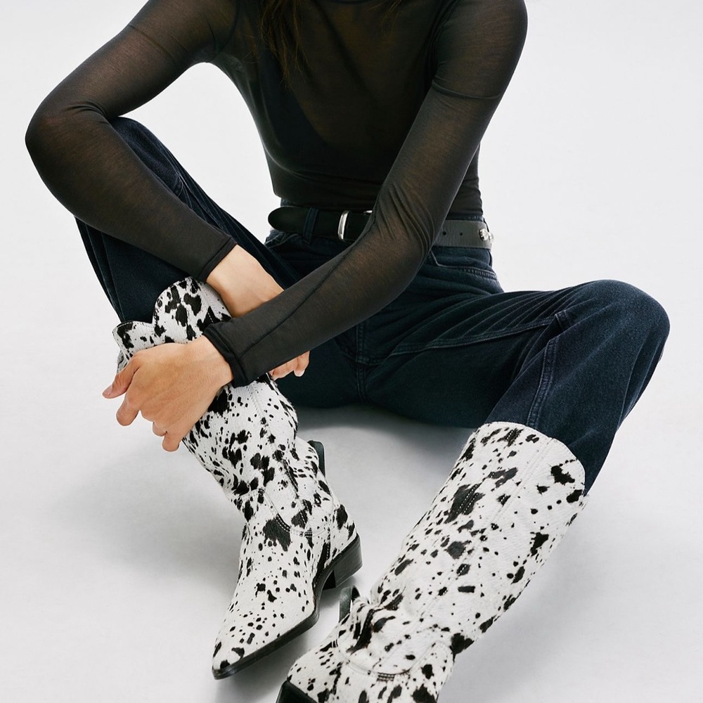 Free People Allistar Hair-On Pointed Boots